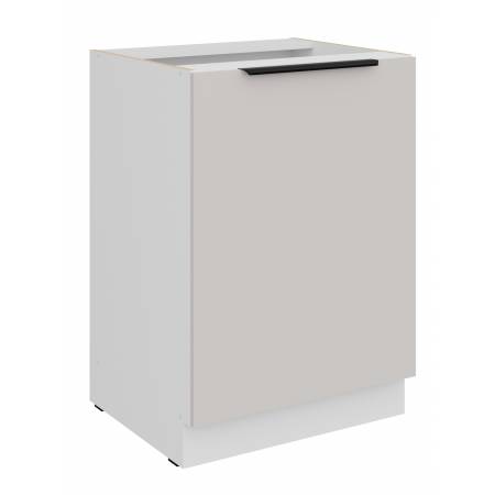 Szafka kuchenna dolna 60 cm kaszmir + biały CAROL 60 D 1F BB